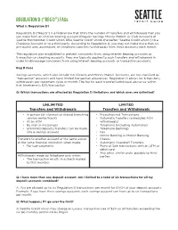 REGULATION D (“REG D”) Faqs What Is Regulation D?