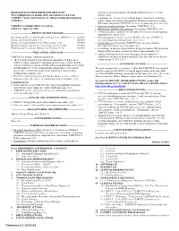 TARCEVA for Severe Renal These Highlights Do Not Include All the Information Needed to Use Toxicity