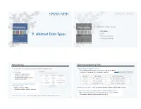 9. Abstract Data Types