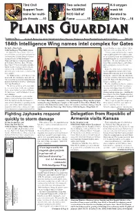 June 2012 184Th Intelligence Wing Names Intel Complex for Gates by 2Nd Lt