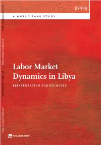 Labor Market Dynamics in Libya