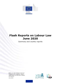 Flash Reports on Labour Law June 2020 Summary and Country Reports