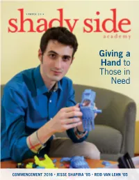 Giving a Hand to Those in Need
