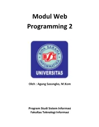 Modul Web Programming 2