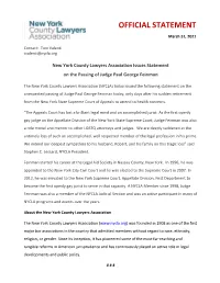 Official Statement