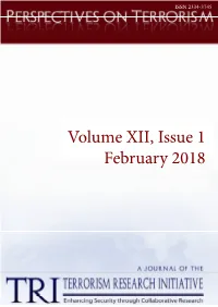ON TERRORISM Volume 12, Issue 1