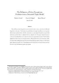 The Diffusion of Policy Perceptions