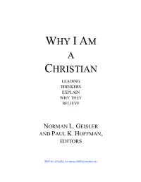 Why I Am a Christian / Norman L