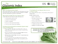 Glycemic Index