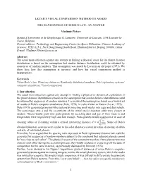 1 Lecar's Visual Comparison Method to Assess The