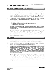Chapter 4 :Tangata Whenua Issues