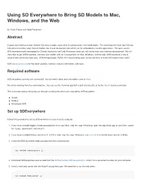 Using SD Everywhere to Bring SD Models to Mac, Windows, and the Web