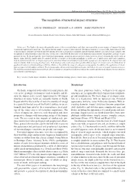 The Recognition of Terrestrial Impact Structures