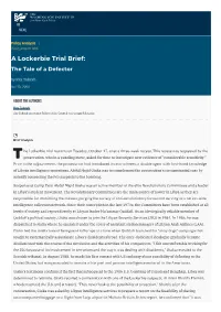 A Lockerbie Trial Brief: the Tale of a Defector | the Washington Institute