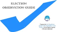 Election Observation Guide