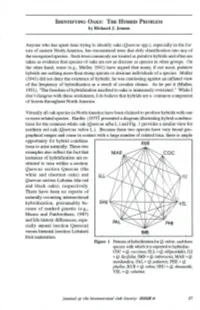 IDENTIFYING OAKS: the HYBRID PROBLEM by Richard J