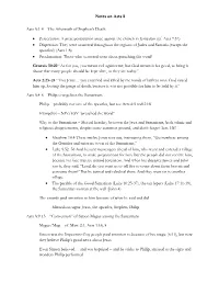 Notes on Acts 8