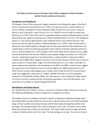 The Status and Occurrence of Emperor Goose (Chen Canagica) in British Columbia
