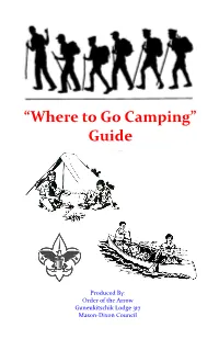 “Where to Go Camping” Guide