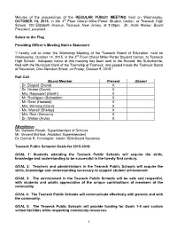 1 Minutes of the Proceedings of The