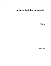 Alliance Auth Documentation