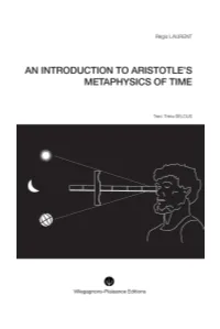 An Introduction to Aristotle's Metaphysics Of
