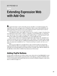 Extending Expression Web with Add-Ons