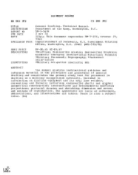 General Drafting. Technical Manual. INSTITUTION Department of the Army, Washington, D.C