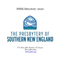 PSNE Directory: 2020