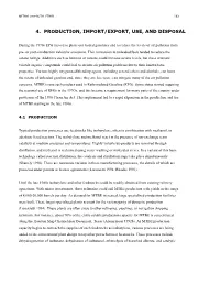 4. Production, Import/Export, Use, and Disposal