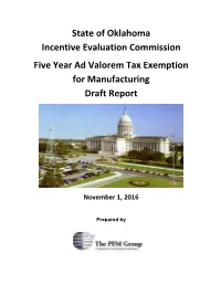 Ad Valorem Exemption for Manufacturing Draft 110116.Pdf