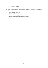 Annex 11.1 USER SUB-SERVICE This Section Describes in Detail The