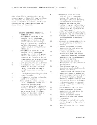 Class 562 Organic Compounds -- Part of the Class 532-570 Series 562 - 1