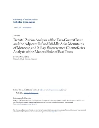 Detrital Zircon Analysis of the Taza-Guercif Basin and The