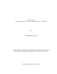 Doukhobor Problem,” 1899-1999