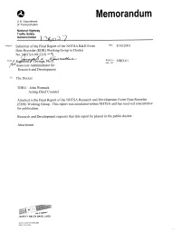 Event Data Recorder (EDR) Working Group