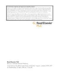 Notice of Annual General Meeting