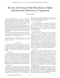 Review of Existing Urban Waterfronts of India with Particular Reference to Vijayawada