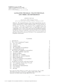 Langlands Program, Trace Formulas, and Their Geometrization