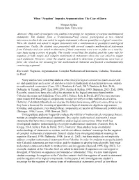Negation” Impedes Argumentation: the Case of Dawn