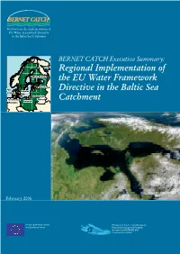 Regional Implementation of the EU Water Framework Directive in the Baltic Sea Catchment
