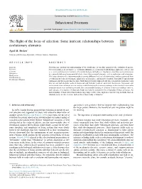 The Flight of the Locus of Selection Some Intricate Relationships