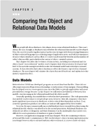 002.02 Comparing the Object and the Relational Data Model