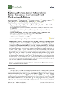 Exploring Structure-Activity Relationship in Tacrine-Squaramide Derivatives As Potent Cholinesterase Inhibitors