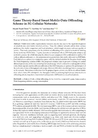 Game Theory-Based Smart Mobile-Data Offloading Scheme In