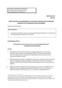 SC54-Com.16 (21.13) Draft Resolution on Promoting the Conservation And