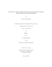 Techniques for Inelastic Effective Field Theory Measurements with The