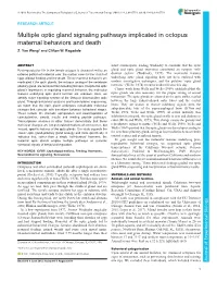 Multiple Optic Gland Signaling Pathways Implicated in Octopus Maternal Behaviors and Death Z