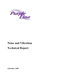 Noise and Vibration Technical Report
