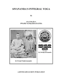 Sivananda's Integral Yoga